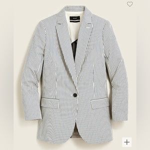 J.Crew Alfie blazer in striped chino. Size 4. New with tags, never worn.